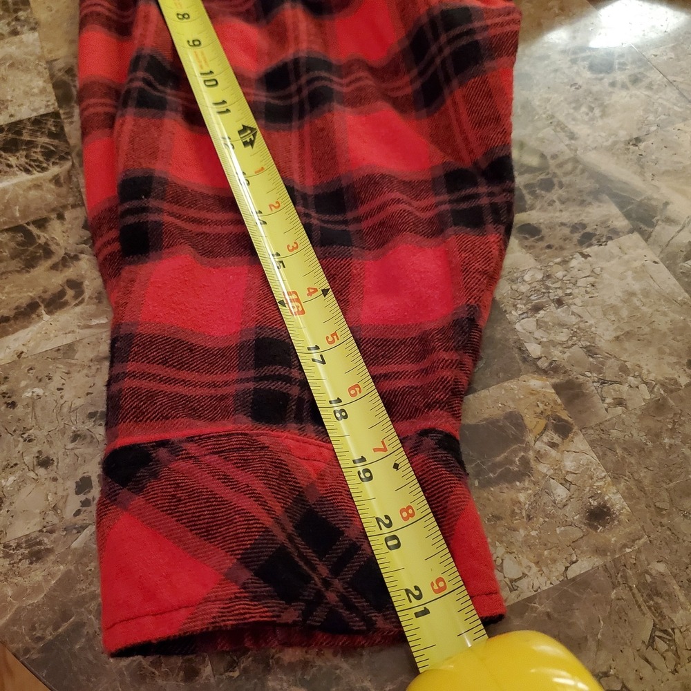 Terra & Sky sz 4X buffalo red plaid flannel shirt cabin cozy drop shoulder - Picture 11 of 15